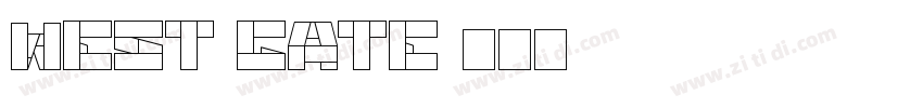 west gate字体转换